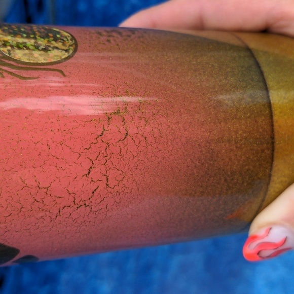 WATER BOTTLE Pool Hair Don't Care 🏝 Handmade Epoxy Resin 15oz - Picture 10 of 11